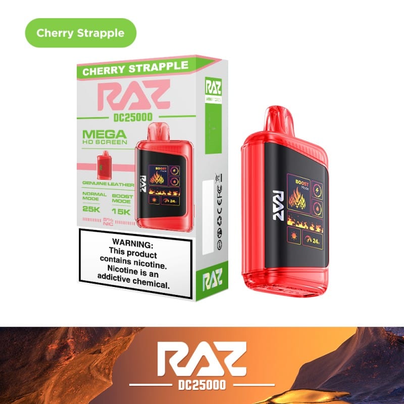 Cherry Strapple Raz DC25000 Puff Disposable Vape