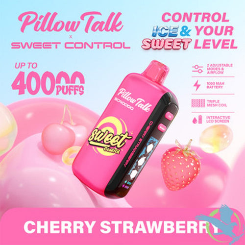 Cherry Strawberry Pillow Talk Sweet Control Vape Disposable 40k