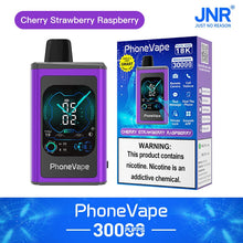 Load image into Gallery viewer, Cherry Strawberry Raspberry JNR Phonevape 30K Disposable Vape

