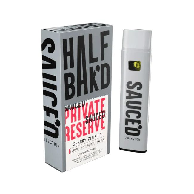 Cherry Zlushie Indica Half Bak’d Live Sauce Private Reserve Disposable 1gm