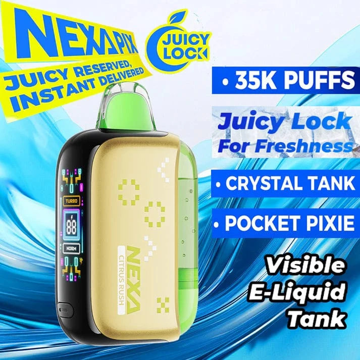 Nexa PIX 35K Disposable Vape 35,000 Puffs, Smart Display Nexa PIX 35K Disposable Vape 35,000 Puffs, Smart Display
