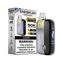 Load image into Gallery viewer, Clear TasteFlex Ultralock Disposable Vape 50K
