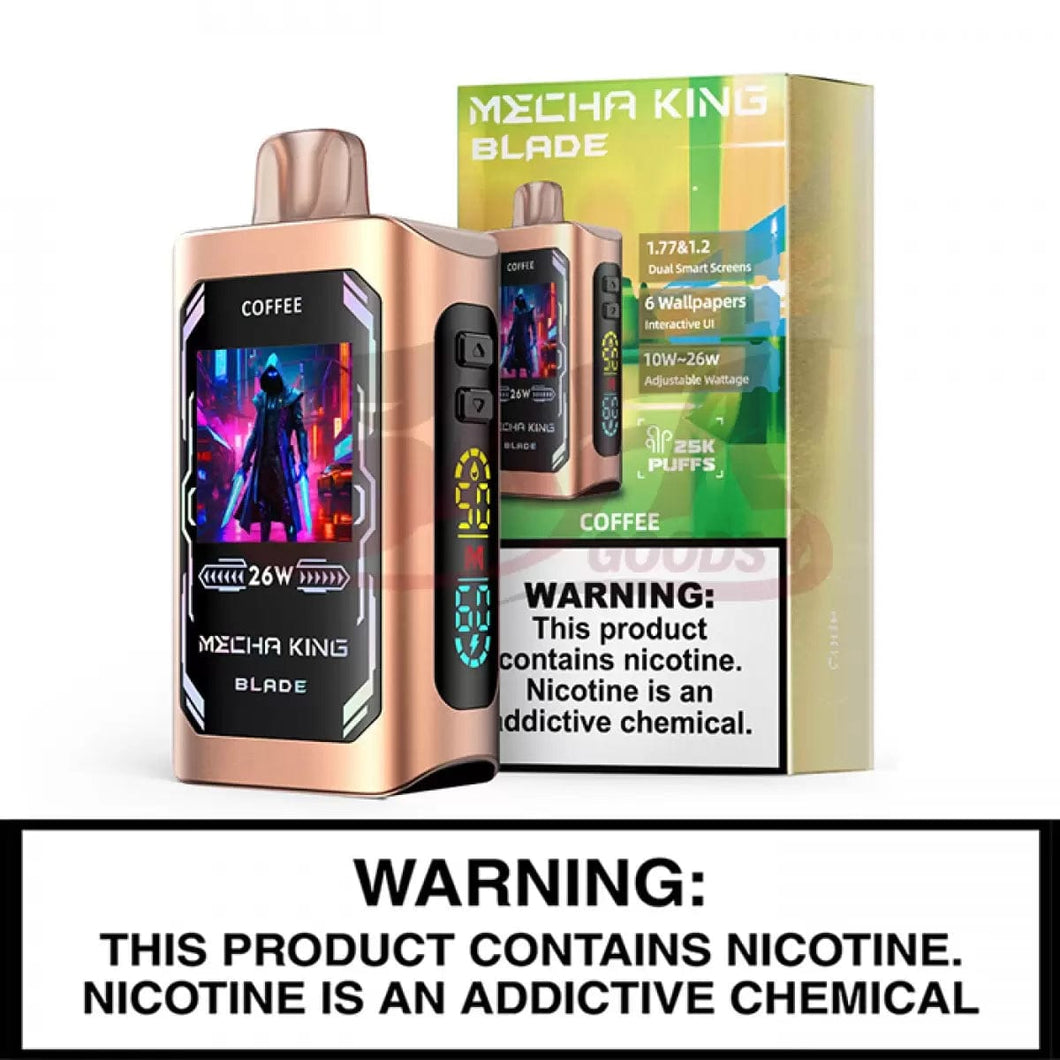 Coffee Disposable Vape Mecha King Blade 25000 Puffs