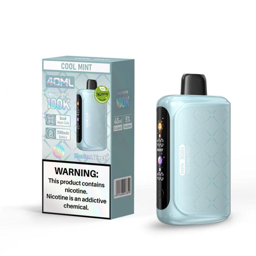 Single Cool Mint Horizontech Disposable Vape 100K