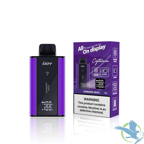 Cranberry Grape iJoy Captain 10000 Disposable Vape