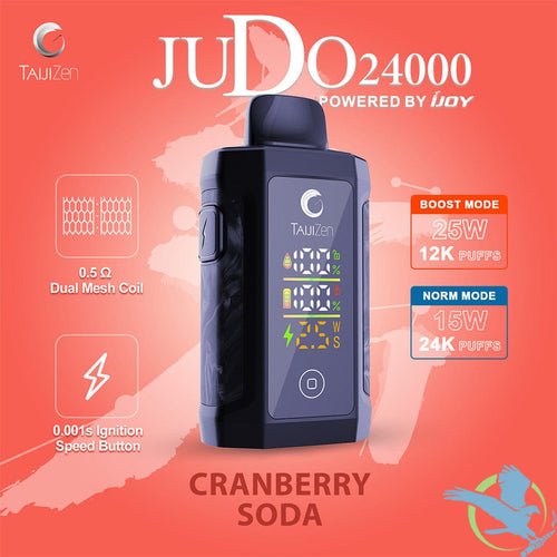 Cranberry Soda TaijiZen Judo IJoy 24K Disposable Vape