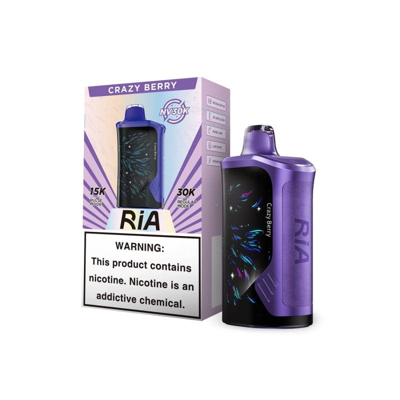 Crazy Berry Ria NV30K Vape Disposable 30000 Puffs