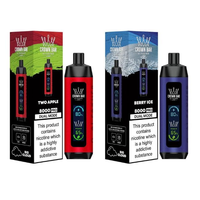 Crown Bar Pro Al Fakher Disposable Vape 8000 (Buy 4 Get 5th Free) Crown Bar Pro Al Fakher Disposable Vape 8000 (Buy 4 Get 5th Free)