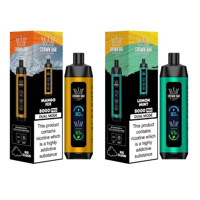elfbar elfa master akku AL FAKHER CROWN BAR 8000 DUAL PRO Vape main image 1