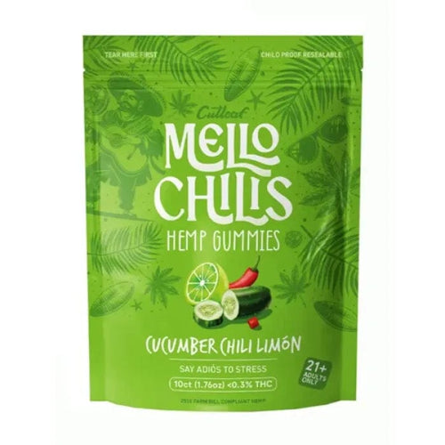 Cucumber - Chili Limon Cutleaf Mello Chillis Vegan Gummies 10 Pieces