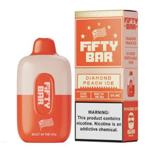 Cargar imagen en el visor de la galería, Diamond Peach Ice Fifty Bar Disposable Vape
