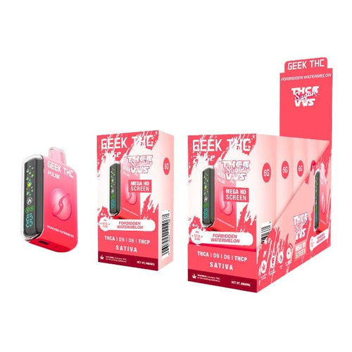 Forbidden Watermelon Sativa Geeek THC Pulse THC Sugar VVS Disposable 6Gm D9 D6 THCP