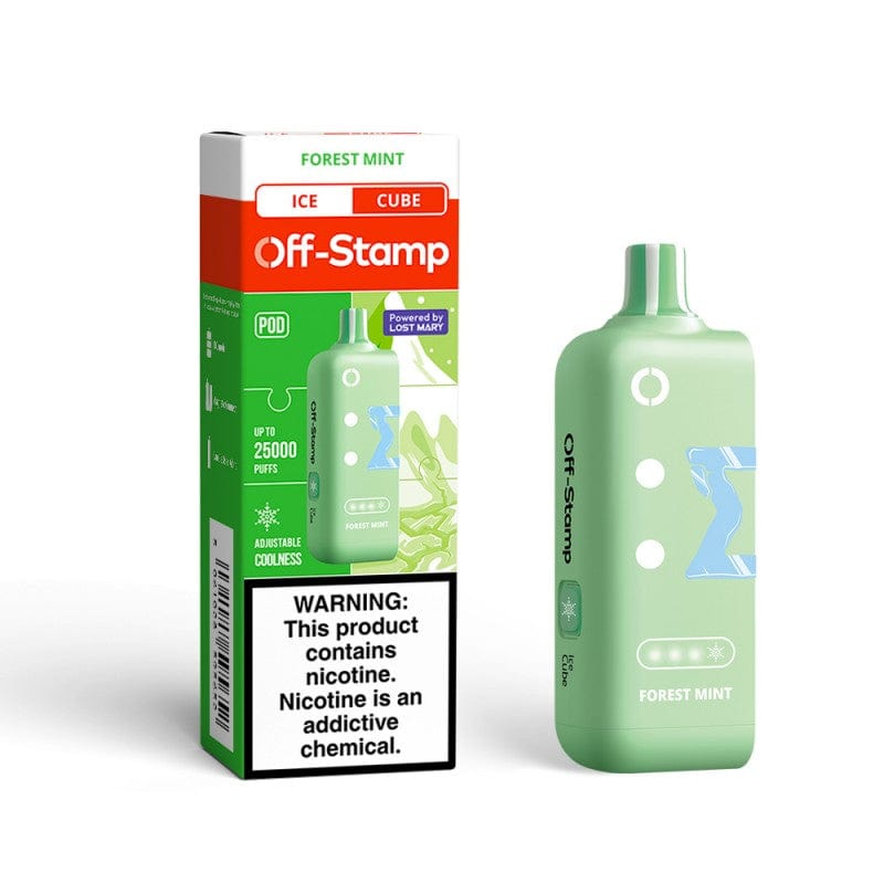 Forest Mint (Ice Cube) Off Stamp Classic Cube 25000 Disposable Vape Pod