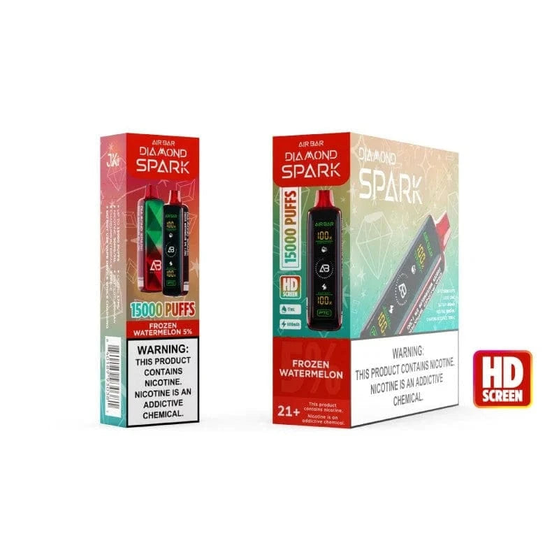 Frozen Watermelon Air Bar Diamond Spark Disposable Vape 15000 Puffs