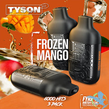 Cargar imagen en el visor de la galería, Frozen Mango Tyson 2.0 Lightweight 6K Disposable Vape Pack of 3
