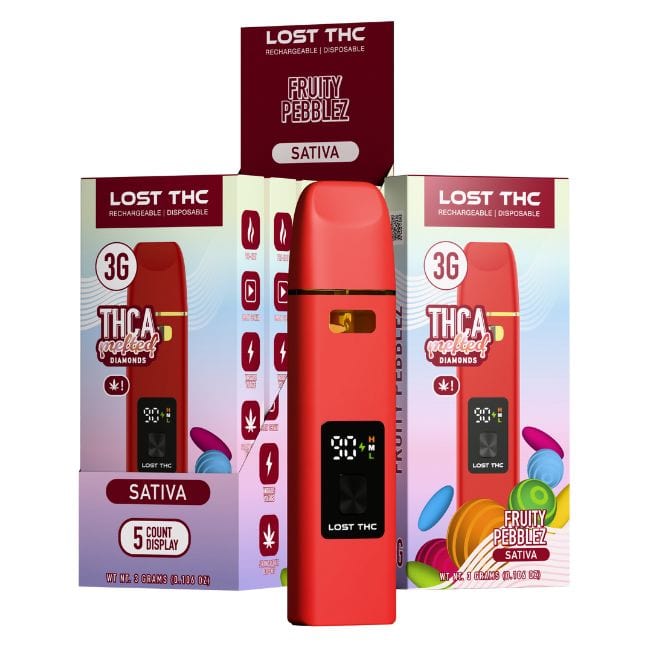 Lost THC Melted Diamonds Disposable 3GM Vape Lost THC Melted Diamonds Disposable 3GM Vape