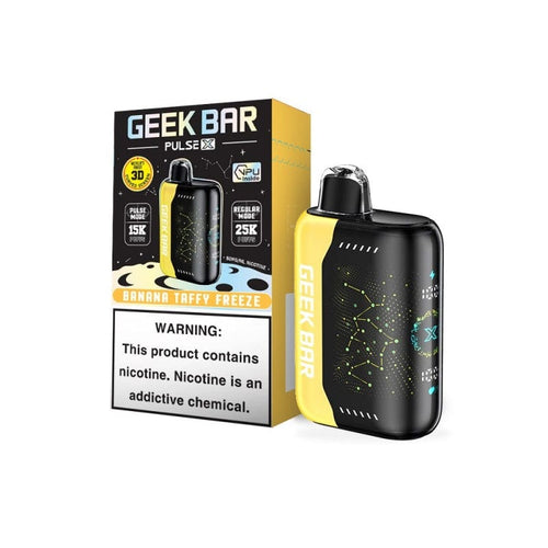 BANANA TAFFY FREEZE / SINGLE GEEK BAR PULSE X DISPOSABLE VAPE