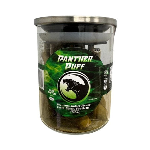 Gary Payton Indica Panther Puff Flower Kief Pre Rolls 20ct Jar Premium Indoor .75gm