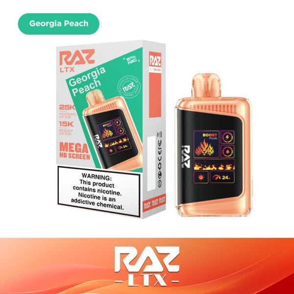 Shop Georgia Peach Raz LTX Disposable 25000 Puffs