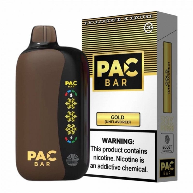 Gold (Unflavored) Pac Bar 30K Disposable