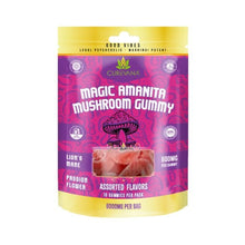 Cargar imagen en el visor de la galería, Good Vibes Curevana Magic Amanita Mushroom Gummies 600MG 25 Count
