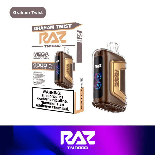 Graham Twist Raz TN9000 Disposable Vape | Same Day Shipping Graham Twist Raz TN9000 Disposable Vape | Same Day Shipping