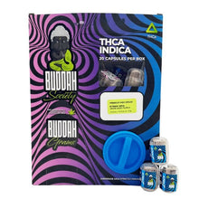 Load image into Gallery viewer, Grand Daddy Purple Indica Buddah Society THC Premium 1gm Flower Capsule Box
