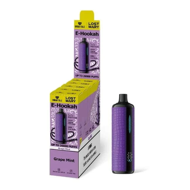 Grape Mint Urban Tale E Hookah Disposable up to 26K