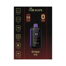 Load image into Gallery viewer, Grape Ice Dragon Zero Disposable Vape 16K 16000
