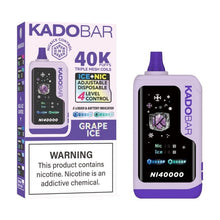 Load image into Gallery viewer, Grape Ice Kado Bar Ice Nic Control Disposable Vape 40000 Puffs
