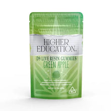 Load image into Gallery viewer, Green Apple - Sativa Higher Education D9 LR Gummies 1200mg 40pc
