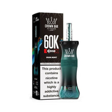 Load image into Gallery viewer, Gum Mint Al Fakher Crown Bar 60k E Hose X Disposable 6mg
