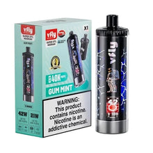 Cargar imagen en el visor de la galería, Gum Mint (Kit) Vfly hookah disposable kit 40K
