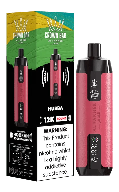 Al Fakher Crown Bar Sound Disposable 12000 (Buy 4 Get 5th Free) Al Fakher Crown Bar Sound Disposable 12000 (Buy 4 Get 5th Free)