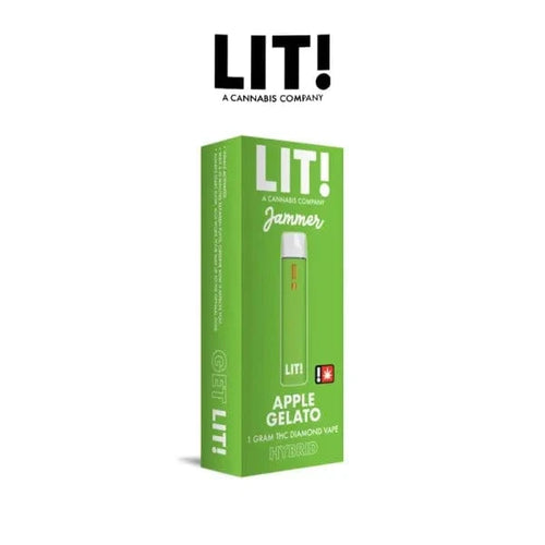 Hybrid - Apple Gelato Lit Jammer THC Diamond Disposable Vape 1gm