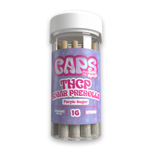Hybrid - Purple Sugar Caps Good Morels THCP Sugar Pre Rolls 1GM 5CT