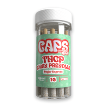 Load image into Gallery viewer, Hybrid - Sugar Express Caps Good Morels THCP Sugar Pre Rolls 1GM 5CT
