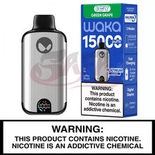 Load image into Gallery viewer, Icy Green Grape Wake SoPro 15000 Disposable Vape
