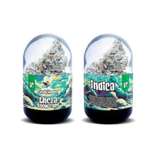 Load image into Gallery viewer, Indica / 7 gm Flying Horse THCA Snow Caps Flower Jar 3.5 and 7 GM
