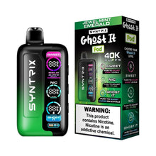 Cargar imagen en el visor de la galería, Jewel Mint Emerald Syntrix ghost it 40K Disposable

