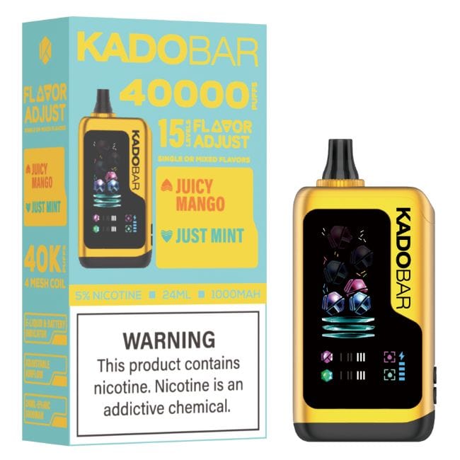 Juicy Mango + Just Mint Kado Bar Flavor Adjust Disposable 40000 Puffs