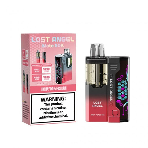 Juicy Peach Ice Lost Angel Mate Disposable Vape 50K 50000