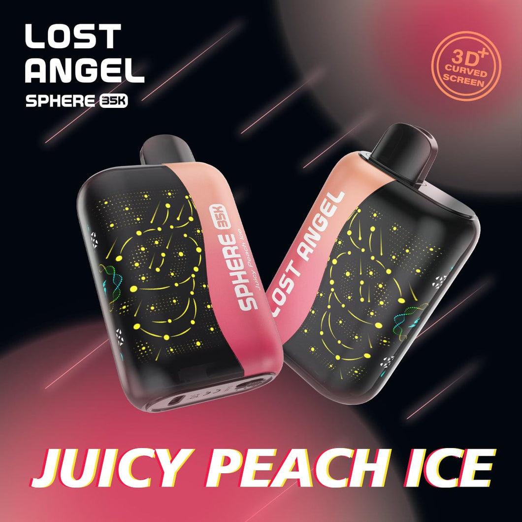 Juicy Peach Ice Lost Angel Sphere 35K Disposable Vape 35000