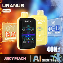 Cargar imagen en el visor de la galería, Juicy Peach Ijoy Uranus Mate 40K Disposable Vape 40,000 Puffs
