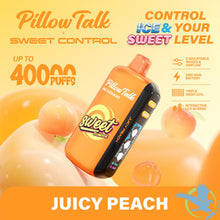 Load image into Gallery viewer, Juicy Peach Pillow Talk Sweet Control Vape Disposable 40k

