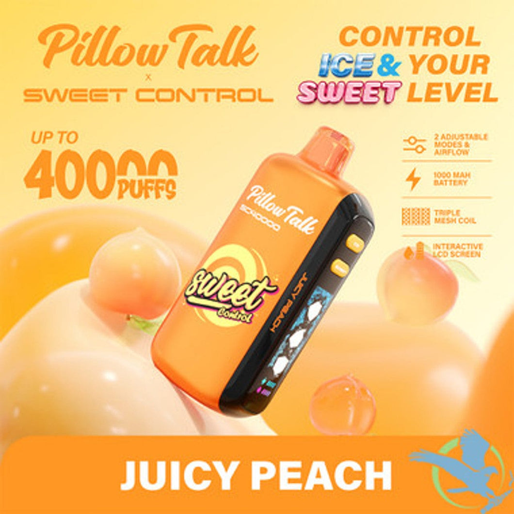 Juicy Peach Pillow Talk Sweet Control Vape Disposable 40k