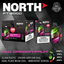 Load image into Gallery viewer, Kiwi Dragon Fruit North FT12000 Disposable
