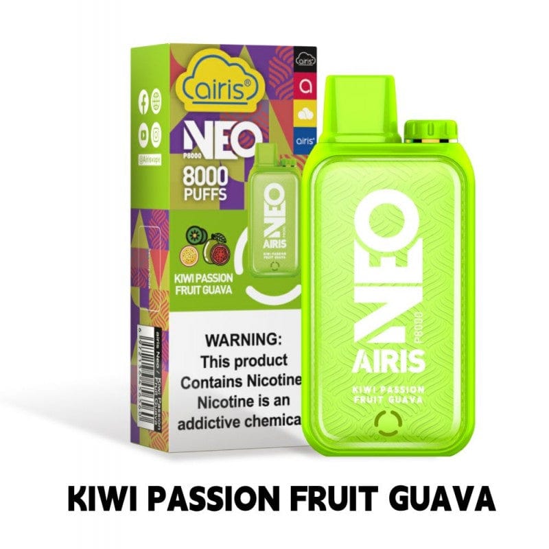 Kiwi Passion Fruit Guava Airis Neo P800 Disposable Vape