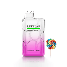 Load image into Gallery viewer, Rainbow Candy Luffbar Bubble 6000 Puffs Disposable Vape
