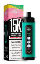 Load image into Gallery viewer, Lemon Lime Cherry Fizz Al Fakher Crown Bar Ice Adjust 15000 Disposable
